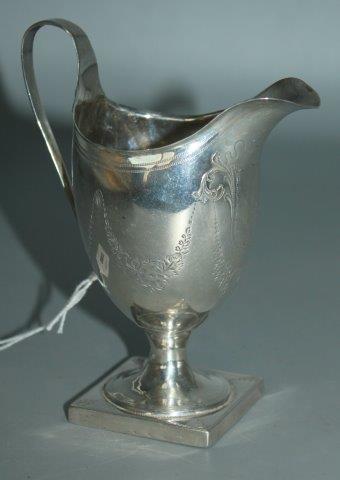 Georgian silver cream jug